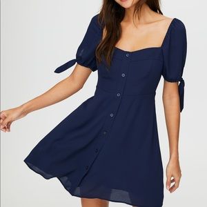 Aritzia Navy Imogen Dress